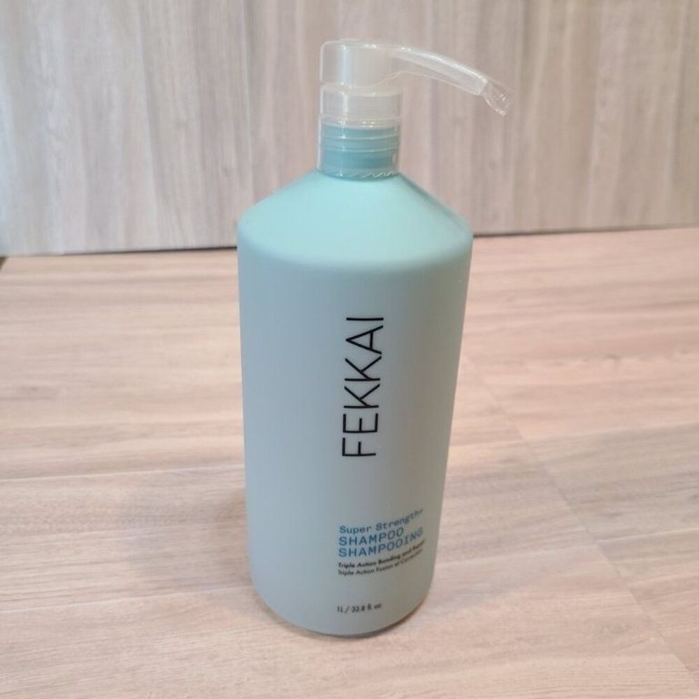 FEKKAI Super Strength+ Shampoo 33.8oz 1L Jumbo PowerBond Hair Repair Protect NEW